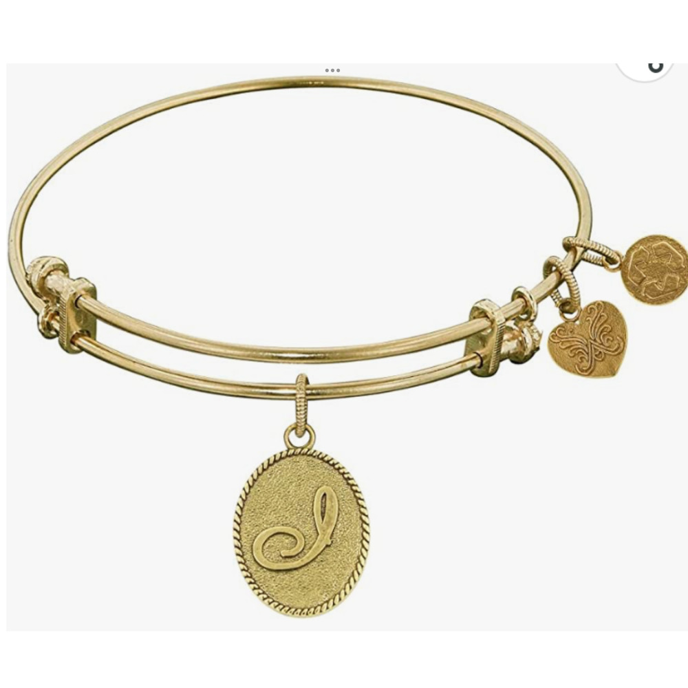 Angelica Initial I Gold Tone Charm Bracelet